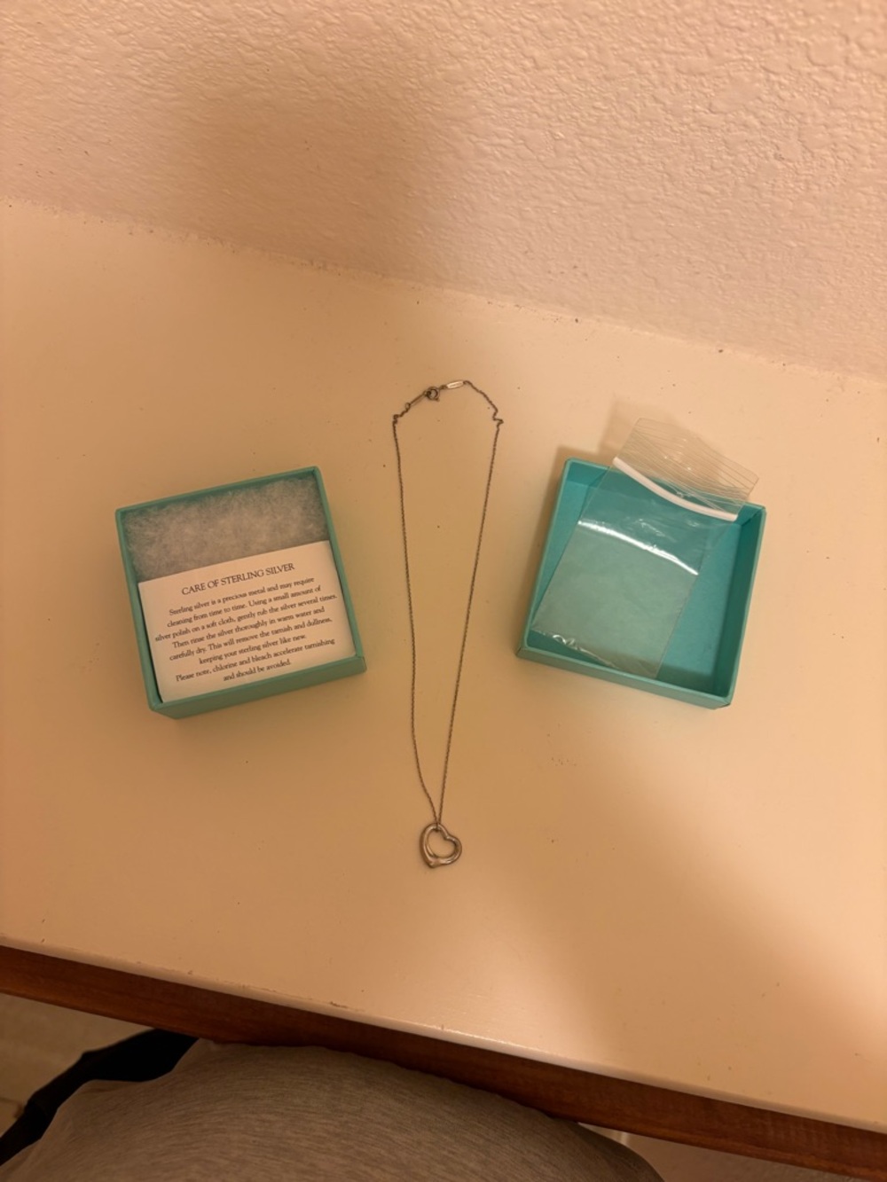 Tiffany & Co. Sterling Silver Interlocking Heart Necklace - Silver